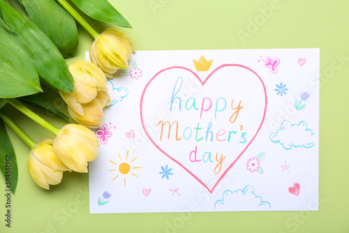 Card with text HAPPY MOTHER...