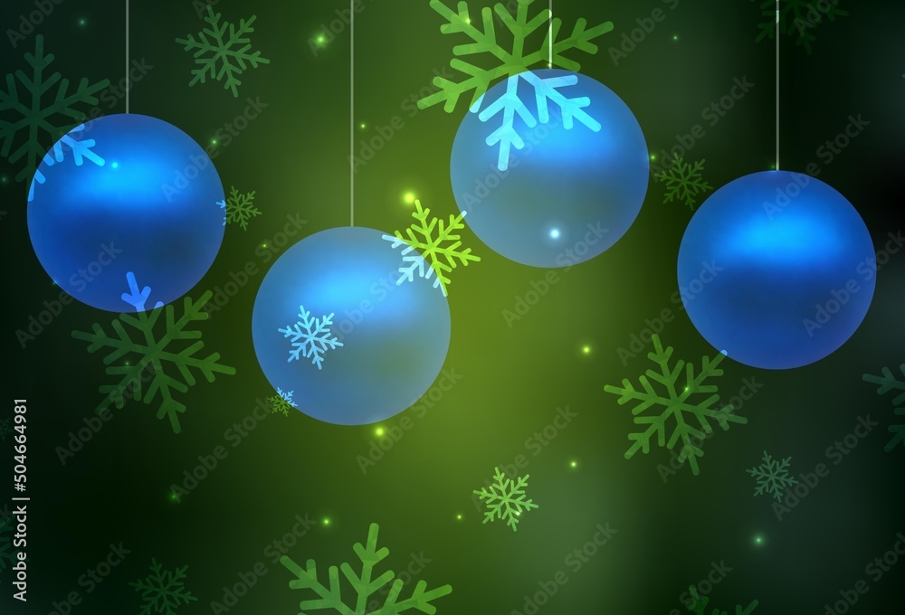 Dark Green vector texture in birthday style. Dark Green vector texture in birthday style.