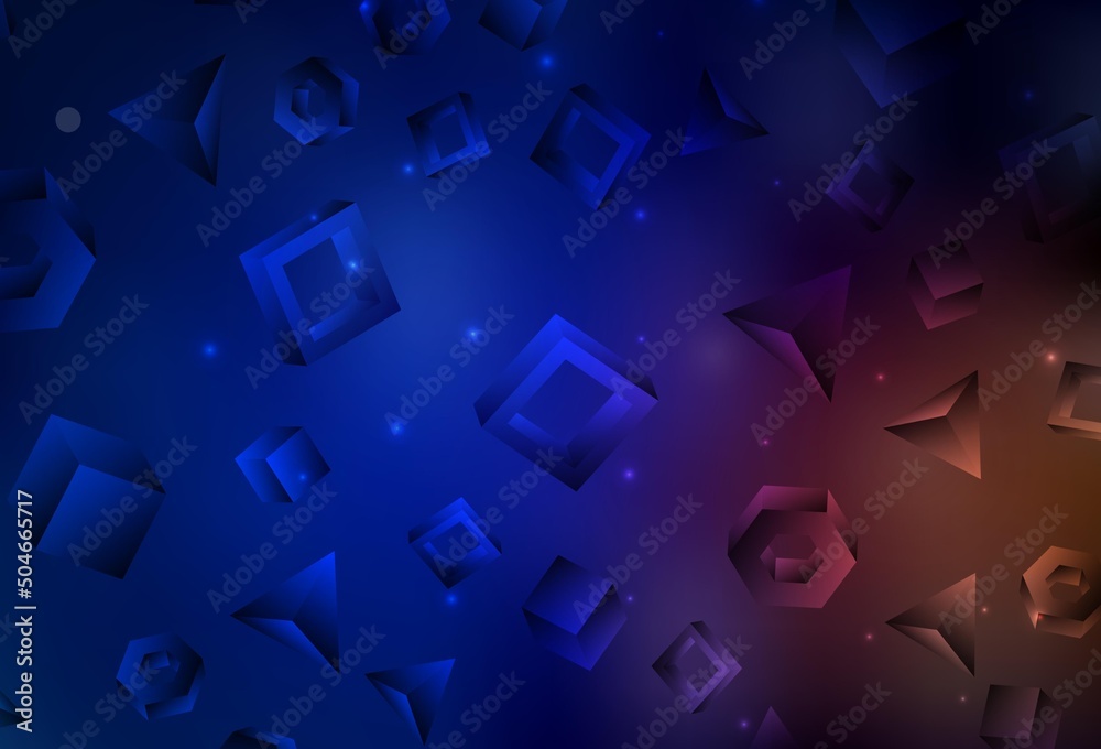 Dark Blue, Red vector backdrop with lines, rhombus. Dark Blue, Red vector backdrop with lines, rhombus.