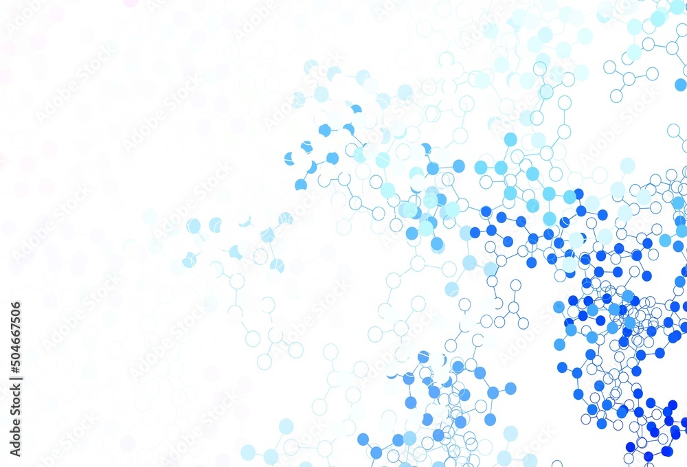 custom made wallpaper toronto digitalLight Pink, Blue vector background with forms of artificial intelligence.