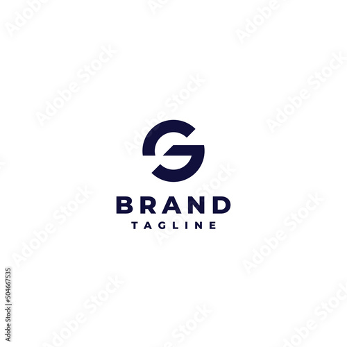 Simple Letter G logo design from a cut out of the letter S. A modern letter G design with an initial slice of the letter S.