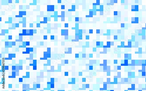 Light BLUE vector background with rectangles.