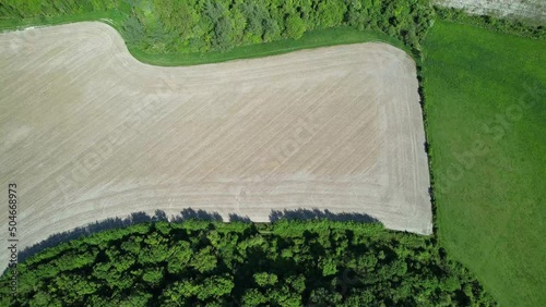 Beautiful Aerial view of Sharpenhoe Luton Side of Milton Keynes at England UK, The Gorgeous Rural Views. Drone's Footage photo