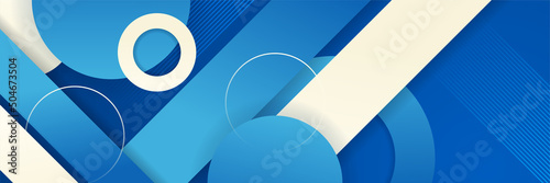 Abstract blue black orange colorful vector technology banner background, for design brochure, website, flyer. Geometric blue black orange colorful wallpaper for poster, certificate, presentation