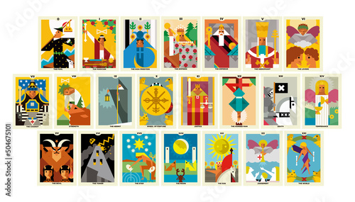 tarot cards major arcana deck collection photo