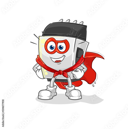 hair clipper heroes vector. cartoon character