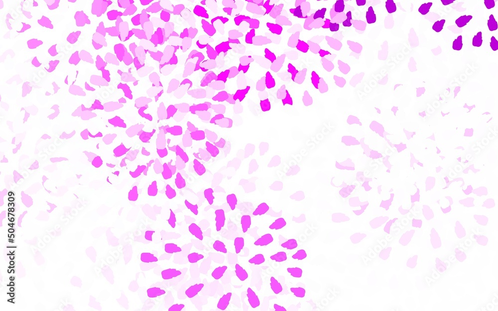 Light Purple, Pink vector background with abstract shapes.