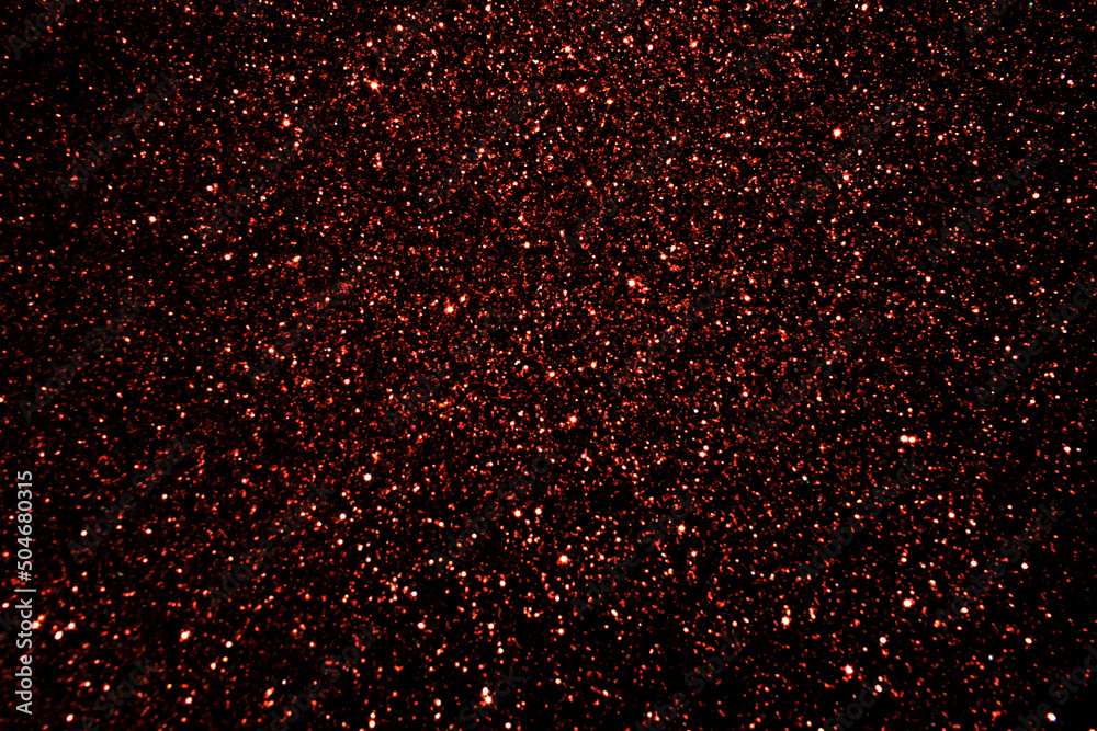 Red brown glitter illustration background.  Photo can be used for the concept of galaxy space, New Year, Christmas and all celebrations backgrounds.