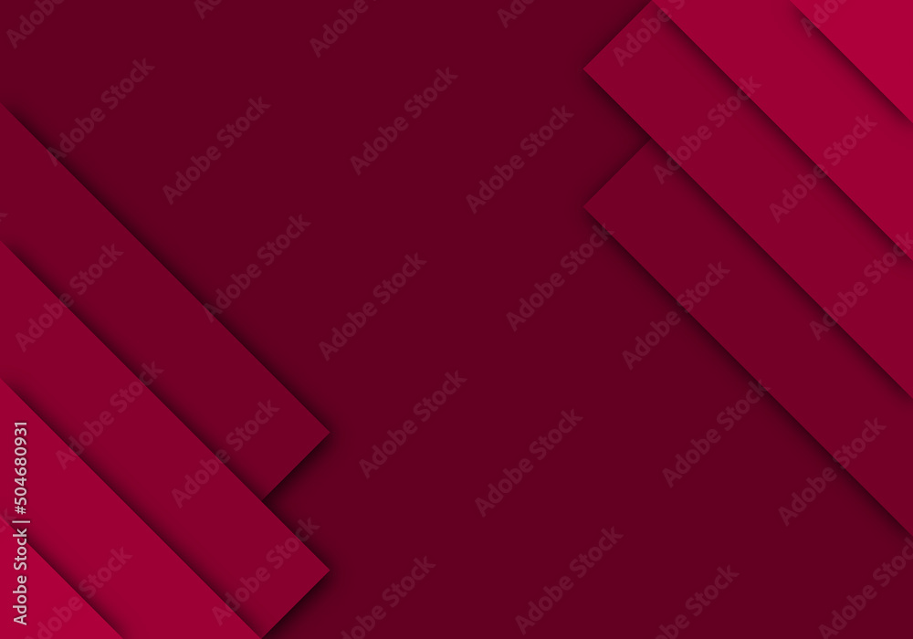 Red Background Geometric Overlap Layer Paper Cut on Dark with Space Design Red Background Geometric Overlap Layer Paper Cut on Dark with Space Design