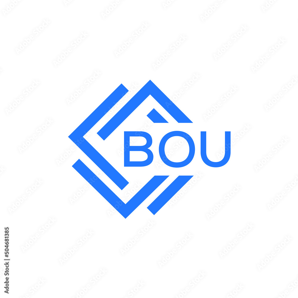 BOU technology letter logo design on white background. BOU creative initials technology letter logo concept. BOU technology letter design. BOU technology letter logo design on white background. BOU creative initials technology letter logo concept. BOU technology letter design.