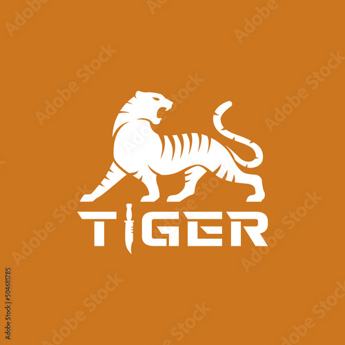 Cool tiger for security training logo