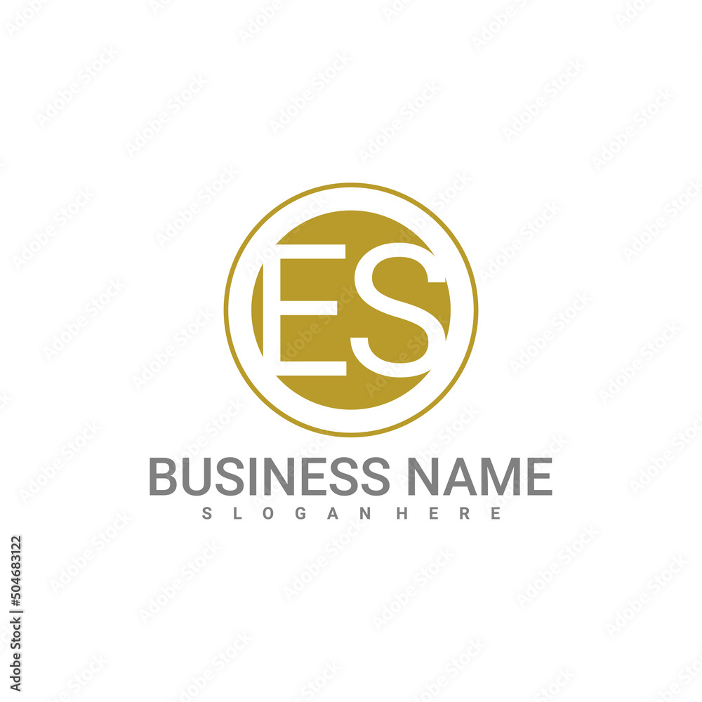 Letter E S logo vector template, Creative E S logo design concepts Letter E S logo vector template, Creative E S logo design concepts