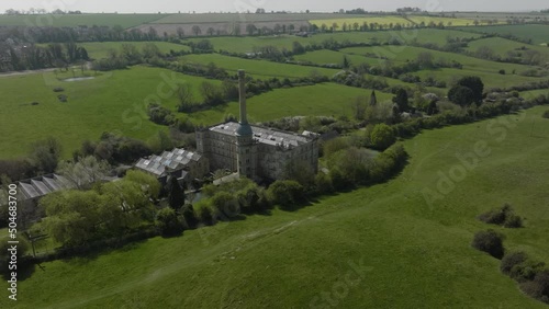 Bliss Tweed Mill Historic Building Chipping Norton Cotswold Aerial Spring Countryside photo