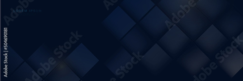 Abstract dark blue geometric background. Futuristic technology digital hi tech concept background. Vector illustration