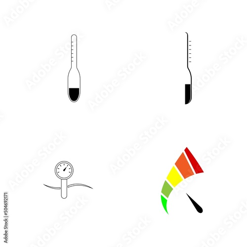 simple hydrometer logo illustration design