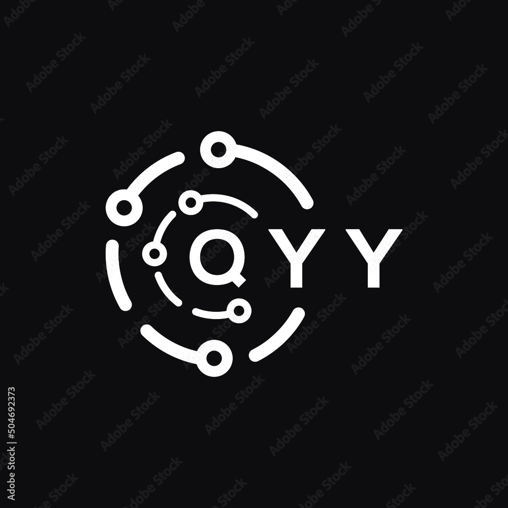 QYY letter logo design on black background. QYY creative initials letter logo concept. QYY letter design. QYY letter logo design on black background. QYY creative initials letter logo concept. QYY letter design.