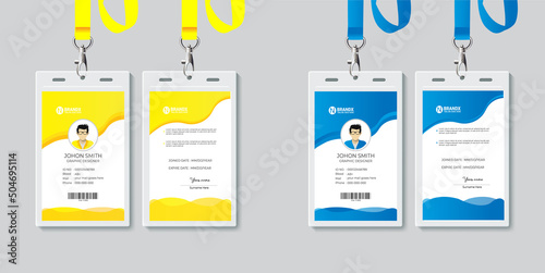 Corporate id card template design