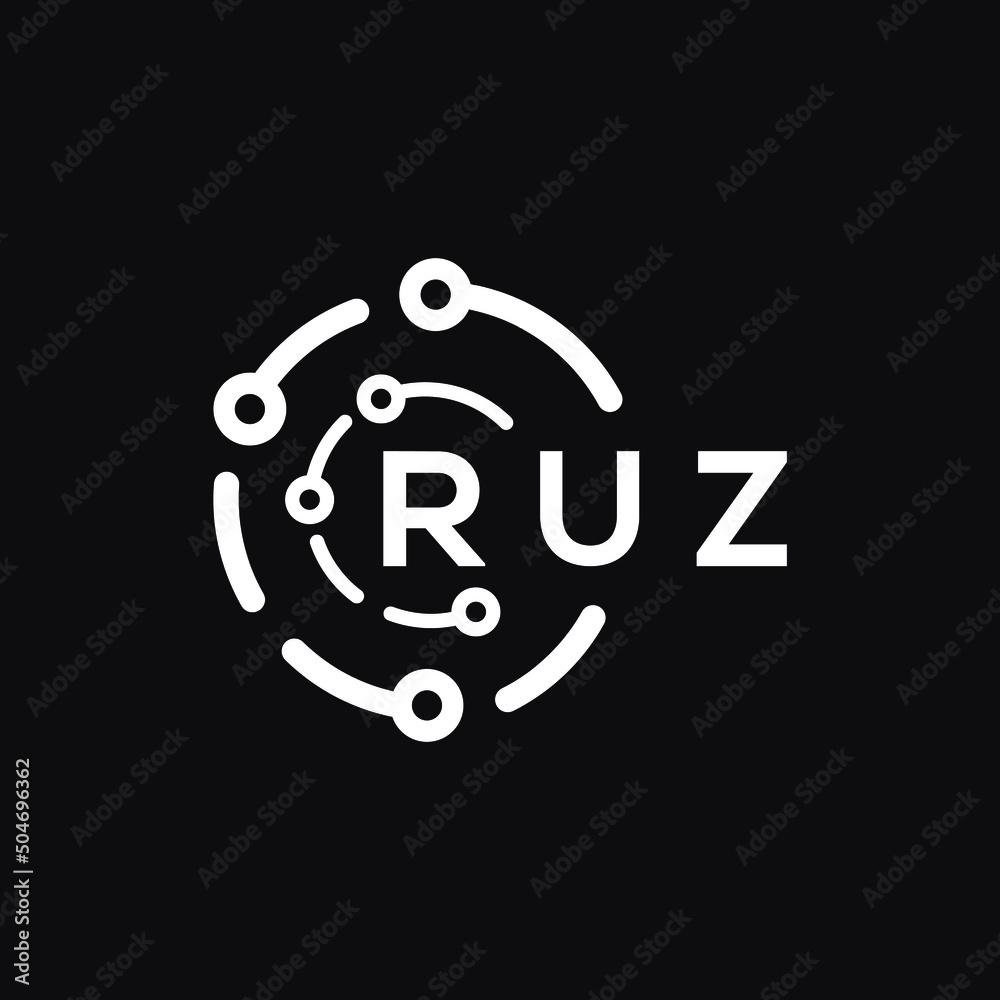 RUZ technology letter logo design on black background. RUZ creative initials technology letter logo concept. RUZ technology letter design.
RUZ technology letter logo design on black background. RUZ creative initials technology letter logo concept. RUZ technology letter design.