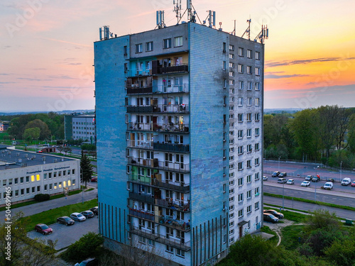blok, budowa, budynek, jastrzębie-zdrój, blok widmo, niebo