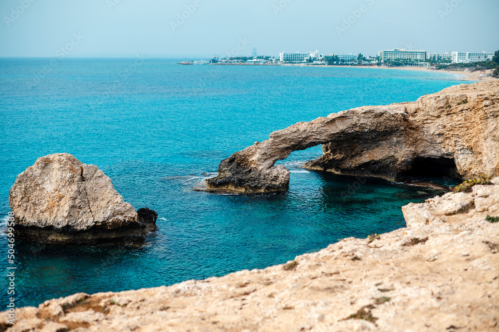 Rocks formation over mediterranean sea of Ayia Napa