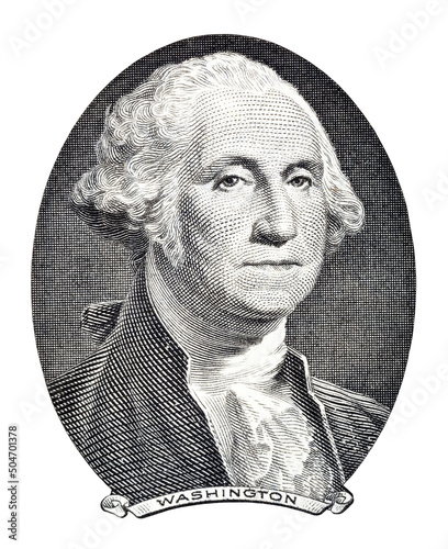 George Washington close-up.