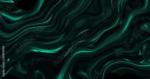 Amazing abstract dark green texture. 3d vertical banner emerald royal color. ...