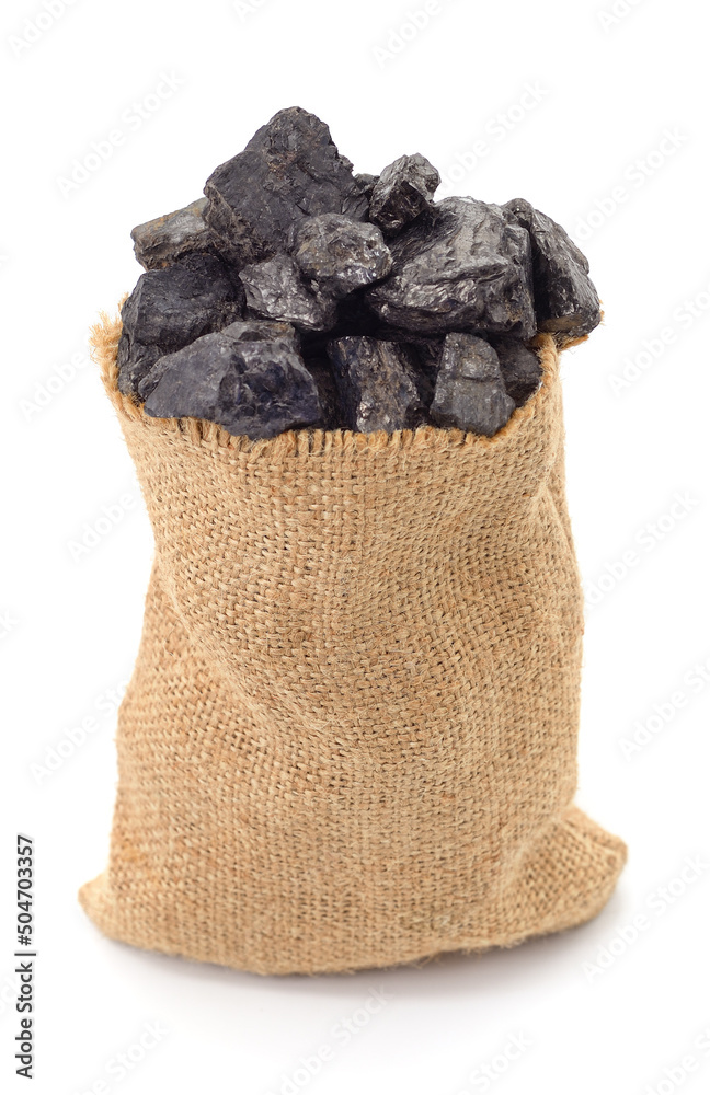 Coal in a bag. Stock-Foto | Adobe Stock