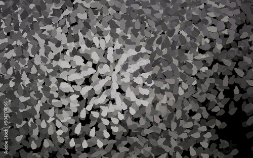 Dark Gray vector pattern with random forms.