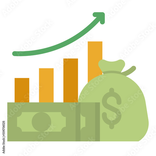 dividend flat icon