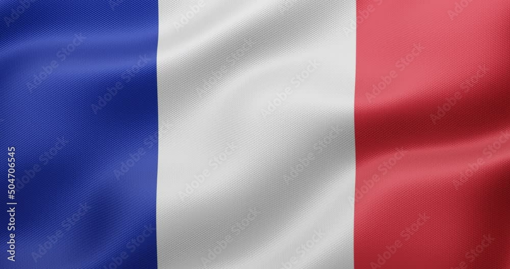 4K 3D Seamless loop animation of the French flag. Accurate dimensions and official colors. Symbol of patriotism and freedom... 4K 3D Seamless loop animation of the French flag. Accurate dimensions and official colors. Symbol of patriotism and freedom...