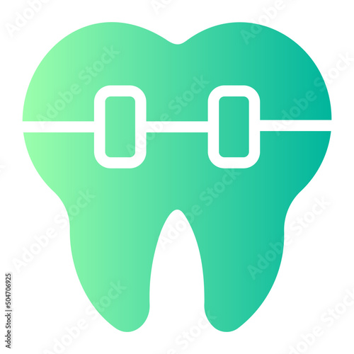 braces gradient icon