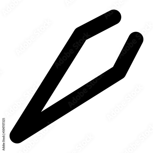 tweezers line icon