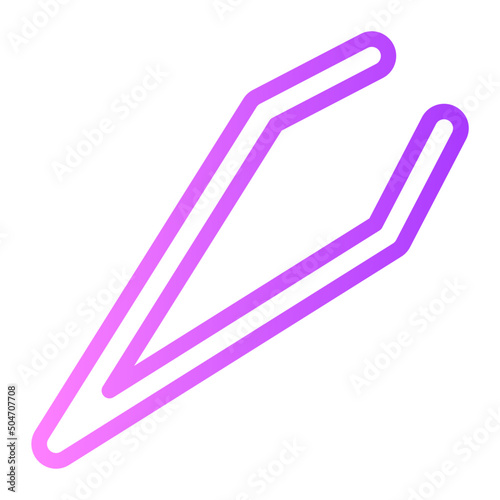 tweezers gradient icon