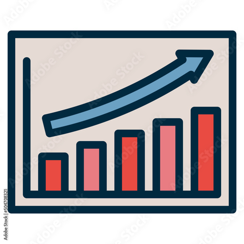 growth two tone icon