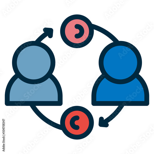 p2p two tone icon