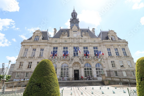 La mairie de Limoges, vue de l'extérieur, ville de Limoges, département de la Haute Vienne, France