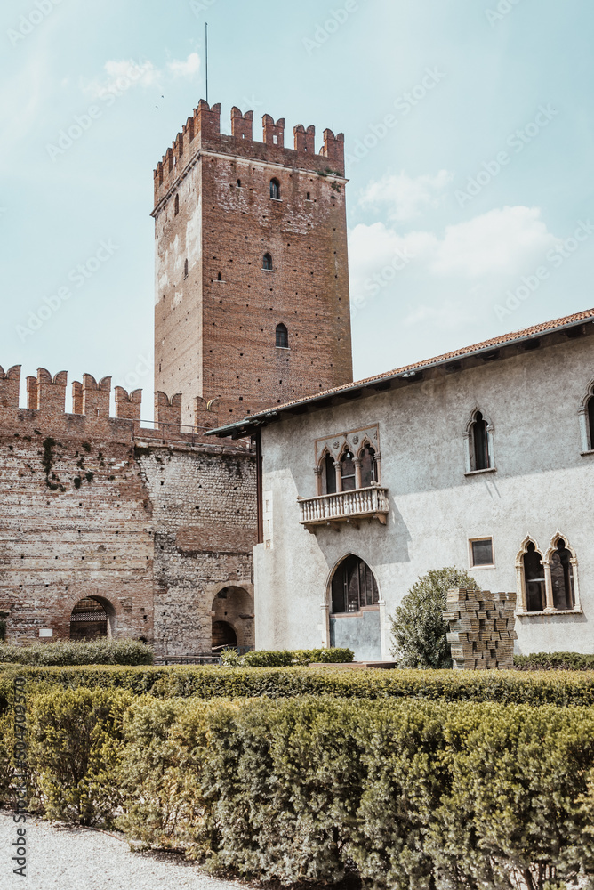 View of Castelvecchio in Verona, Veneto, Italy, Europe, World Heritage Site