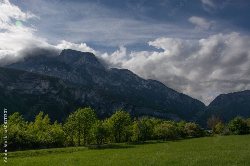 Fototapeta premium landscape with clouds
