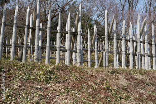 Foto 関ヶ原　石田三成陣跡の馬防柵