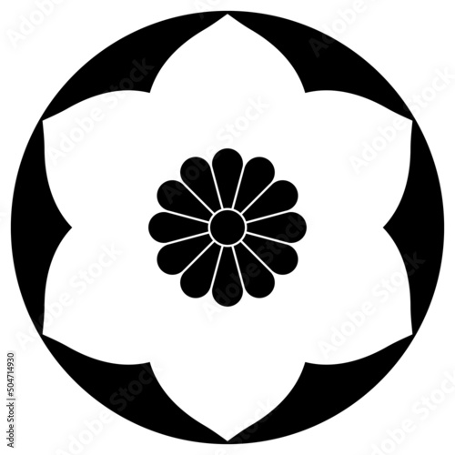 家紋です。永井鉄線といいます。