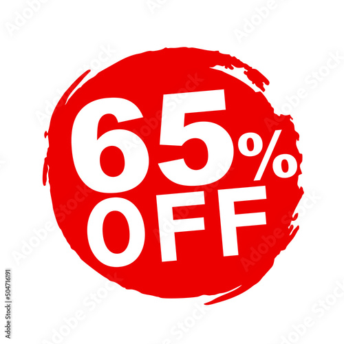 Sale of Special Offers and Discount Gradient Banner Template Vector Design. - stock vector 65% off
