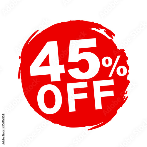 Sale of Special Offers and Discount Gradient Banner Template Vector Design. - stock vector 45% off
