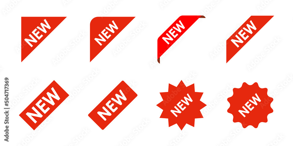 Newアイコン素材ベクターデザインイラスト Stock ベクター Adobe Stock