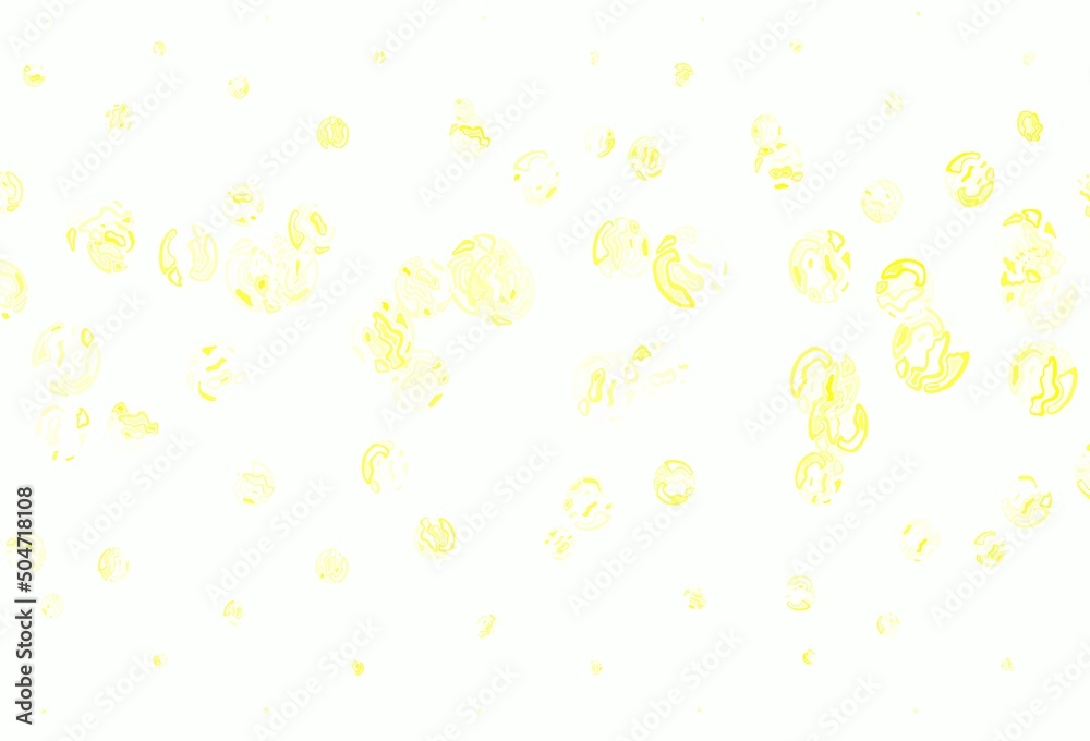 Light Green, Yellow vector pattern with spheres. Light Green, Yellow vector pattern with spheres.