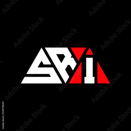 SRI triangle letter logo design with triangle shape. SRI triangle logo design monogram. SRI triangle vector logo template with red color. SRI triangular logo Simple, Elegant, and Luxurious Logo...