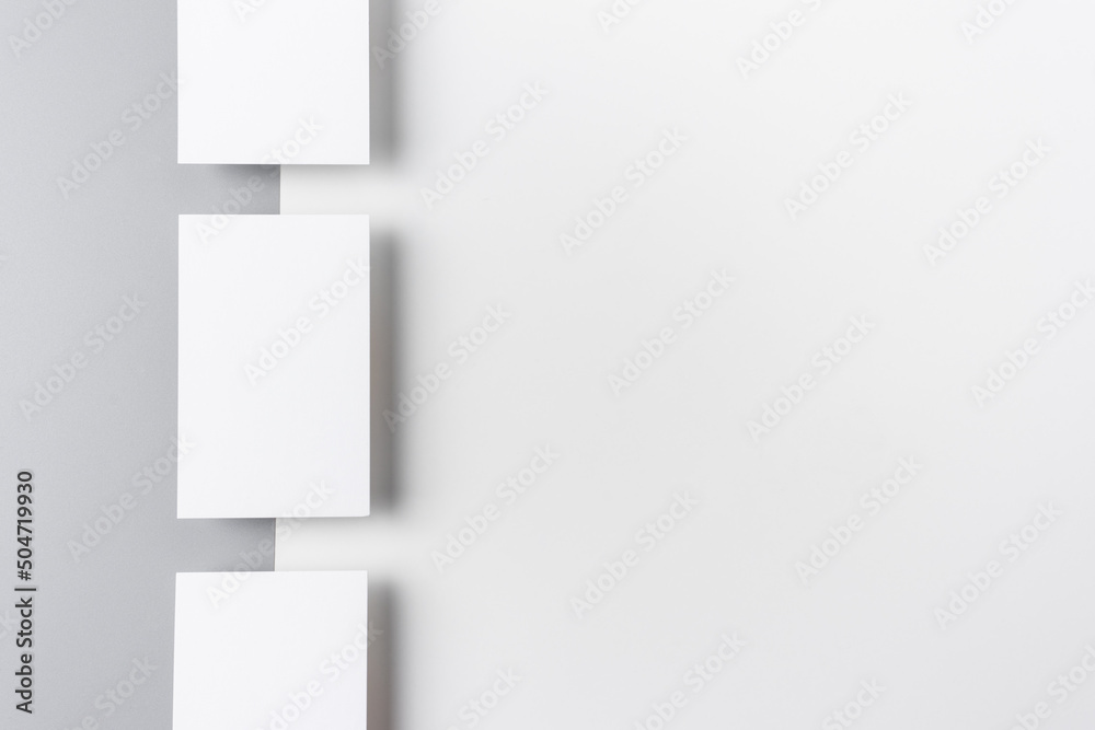 business card isolated on white, grey background business card isolated on white, grey background