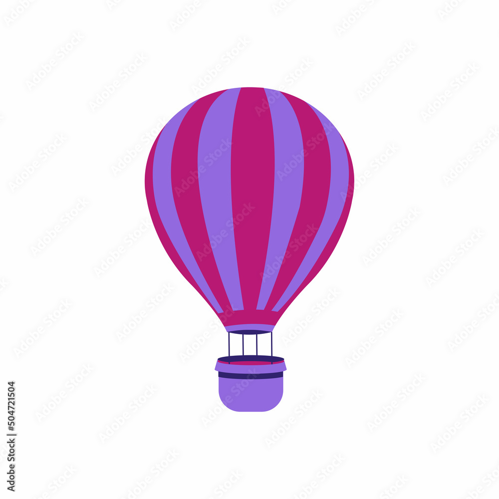 Obraz premium Balloon. Bright color illustration isolated on white background