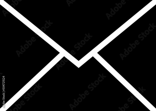 Mail icon. Set of email signs in flat style.Mail message icons.Received mail