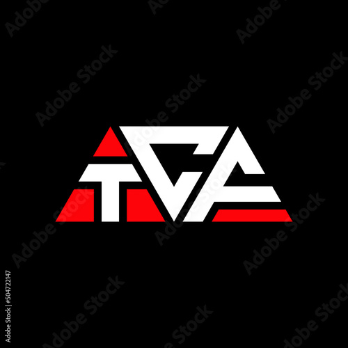 TCF triangle letter logo design with triangle shape. TCF triangle logo design monogram. TCF triangle vector logo template with red color. TCF triangular logo Simple, Elegant, and Luxurious Logo...
