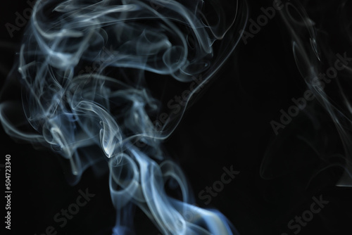 texture smoke black background, bract air waves fog